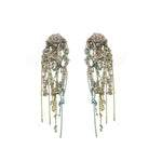 Hairy Drip Earrings in Ash + Anti-Peach