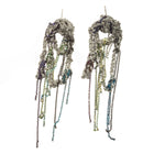 Hairy Drip Earrings in Ash + Multicolor