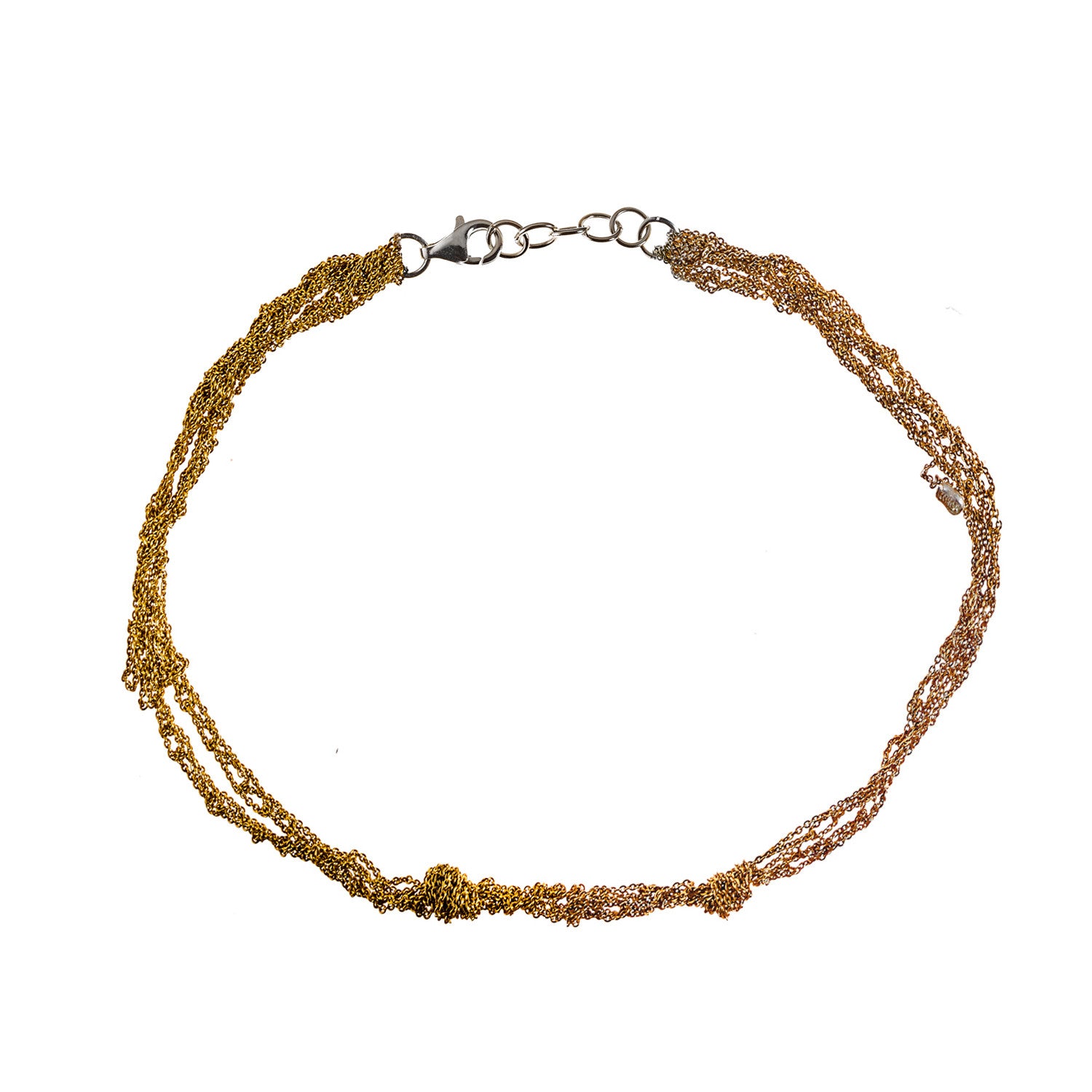 Siamese Choker in Rose Gold + Gold