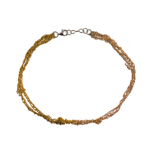 Siamese Choker in Rose Gold + Gold