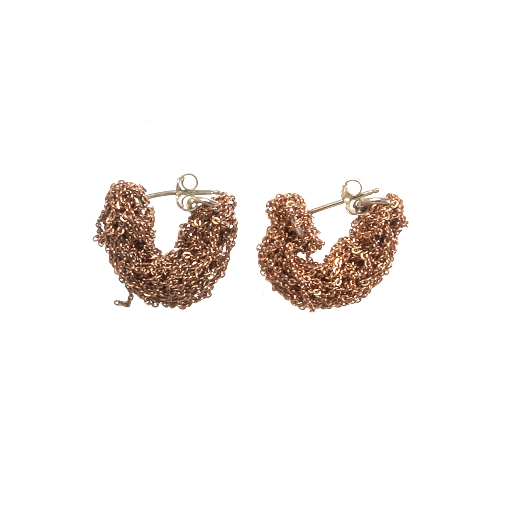 Pipette Cuff Earrings in Rose Gold