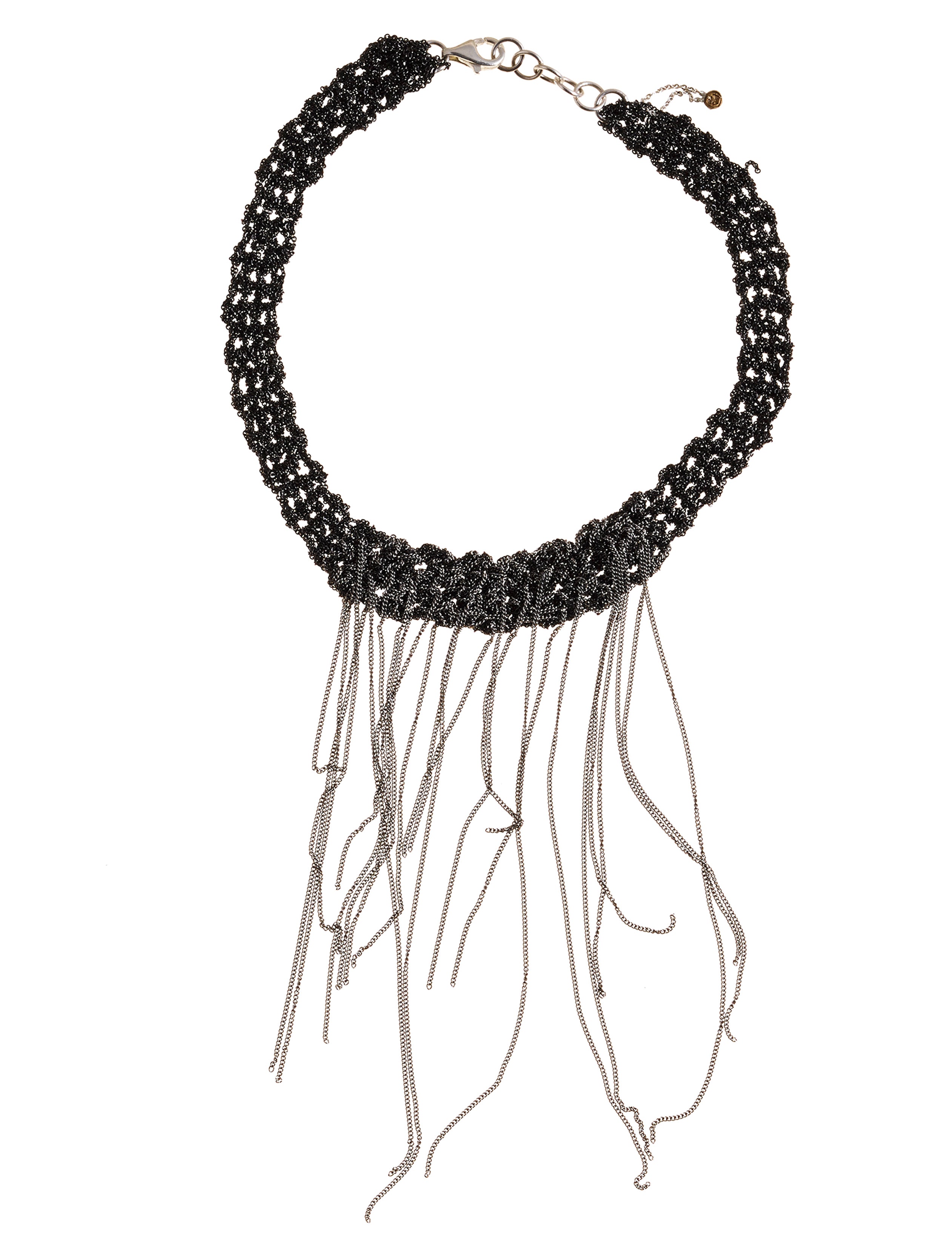 Waterfall Choker in Charcoal + Ash