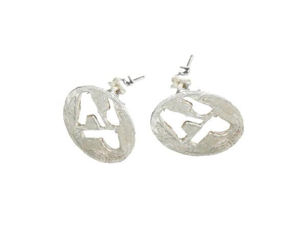 AdP Charm Earrings in Silver
