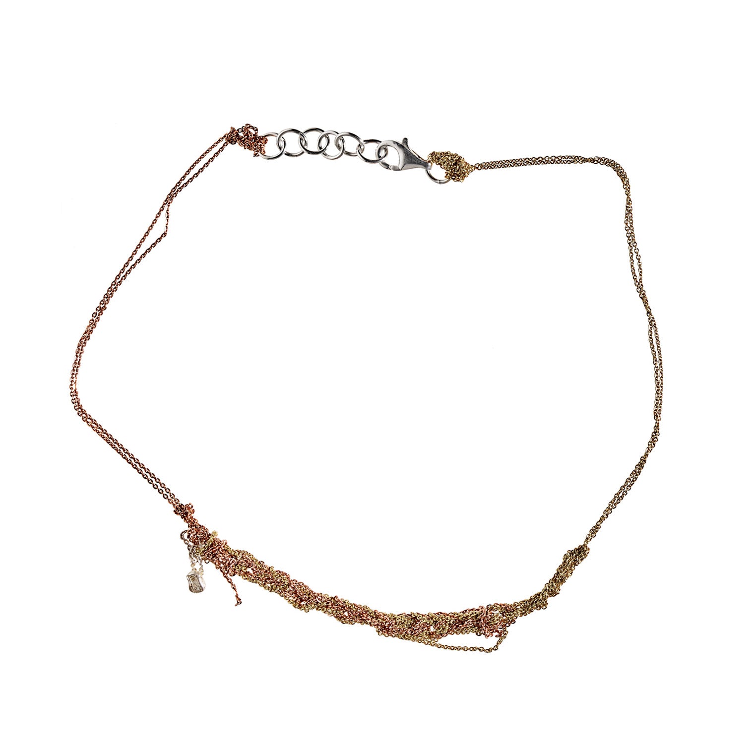 2-Tone Clasped Skinny in Rose Gold + Haze