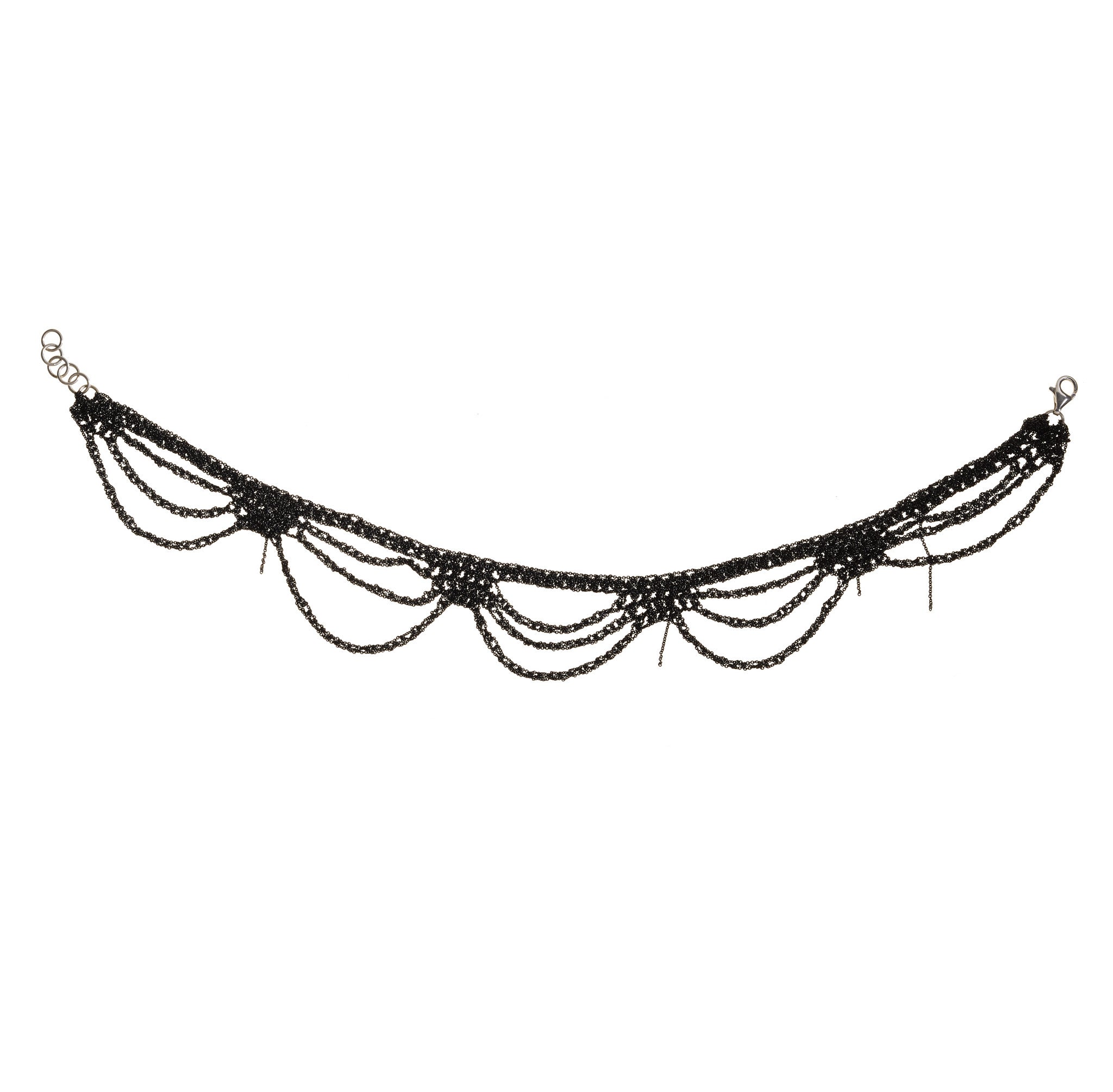 Lady Macbeth Choker in Charcoal