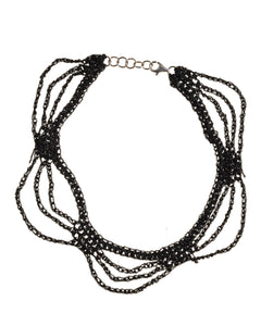 Lady Macbeth Choker in Charcoal