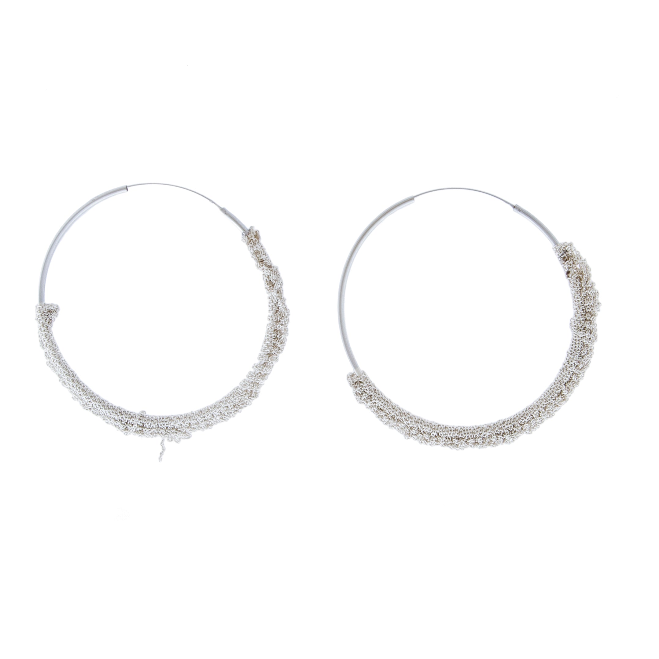 Circlet Hoops in Silver