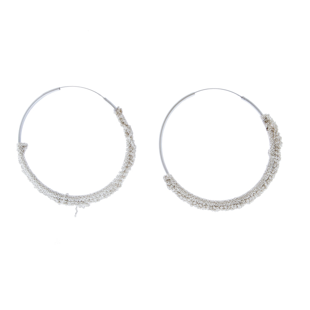 Circlet Hoops in Silver