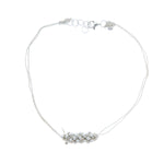 Mini Mumps Necklace in Silver w/Silver Stardust Beads