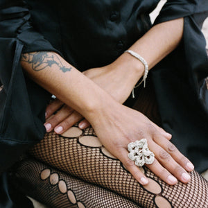 2-Tone Bare Chain Bracelet in Rose Gold + Silver