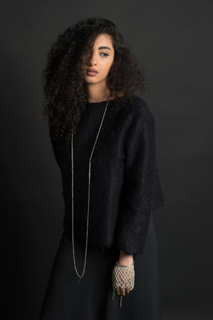 Melded Simple Necklace in Ash
