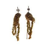 Drip Earrings in Burnt Gold