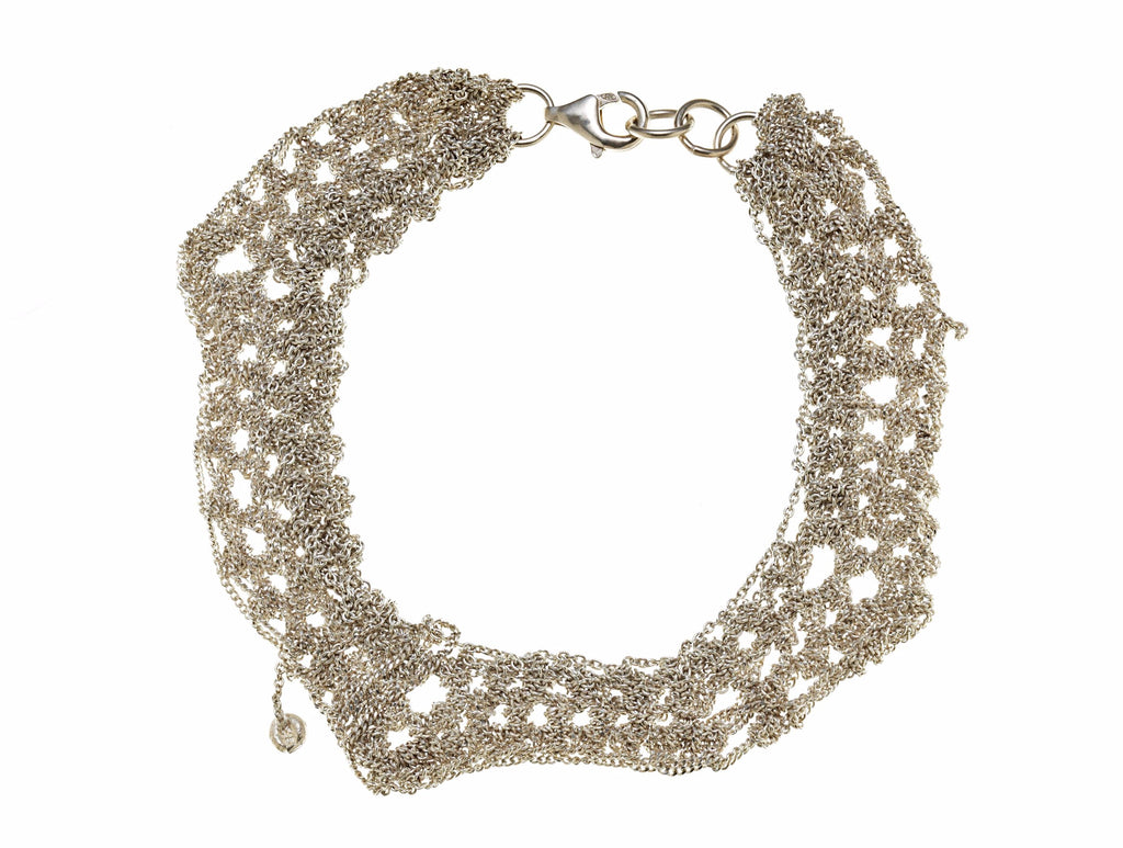 Zig Zag Bracelet in Silver
