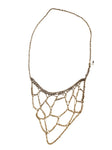 Web Necklace in Gold Gradient