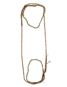 4-Tone Simple Necklace in Haze + Rose Gold