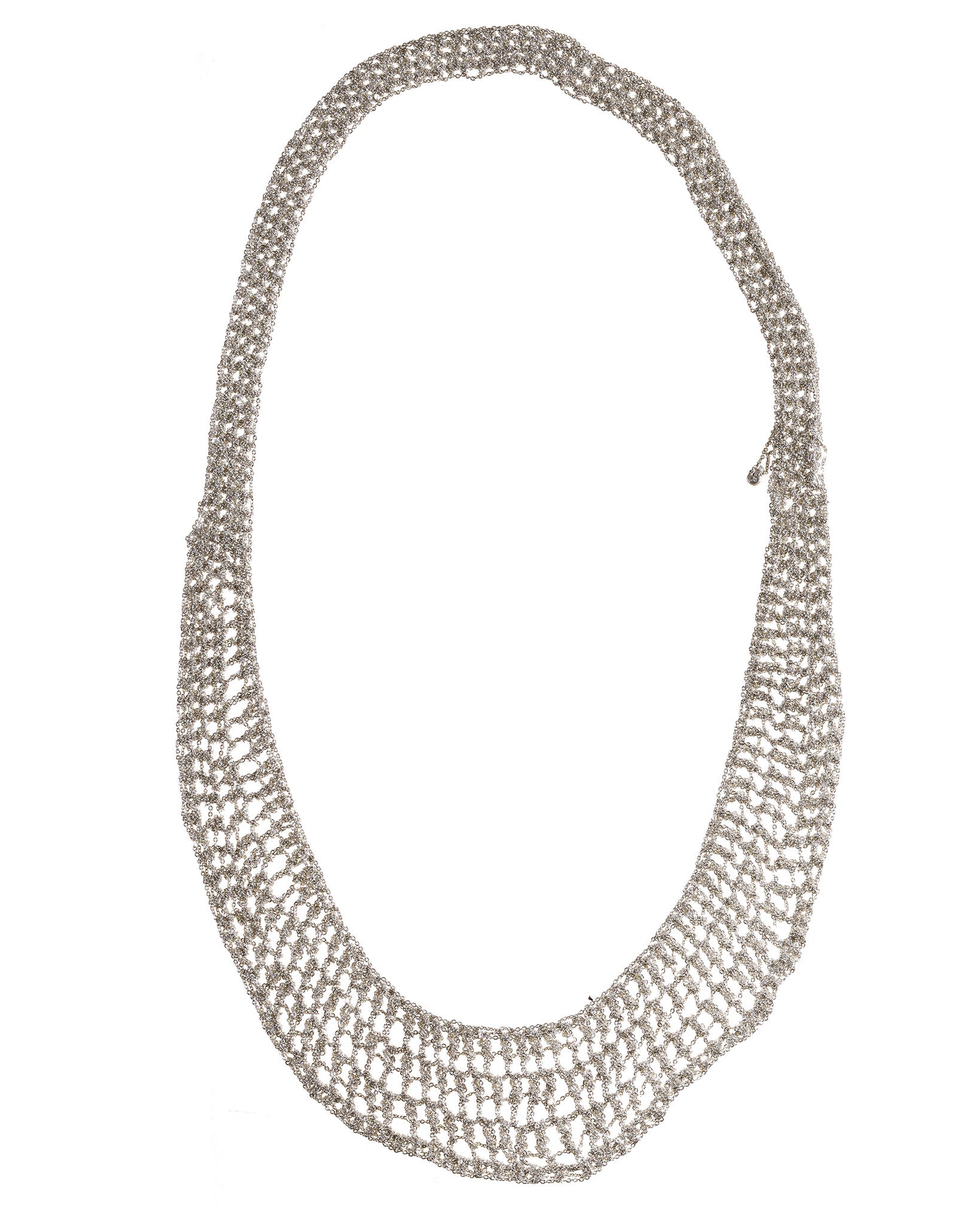 Lattice Collar in Silver