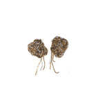 Blended Nugget Earrings in Silver, Gold, and Burnt Gold