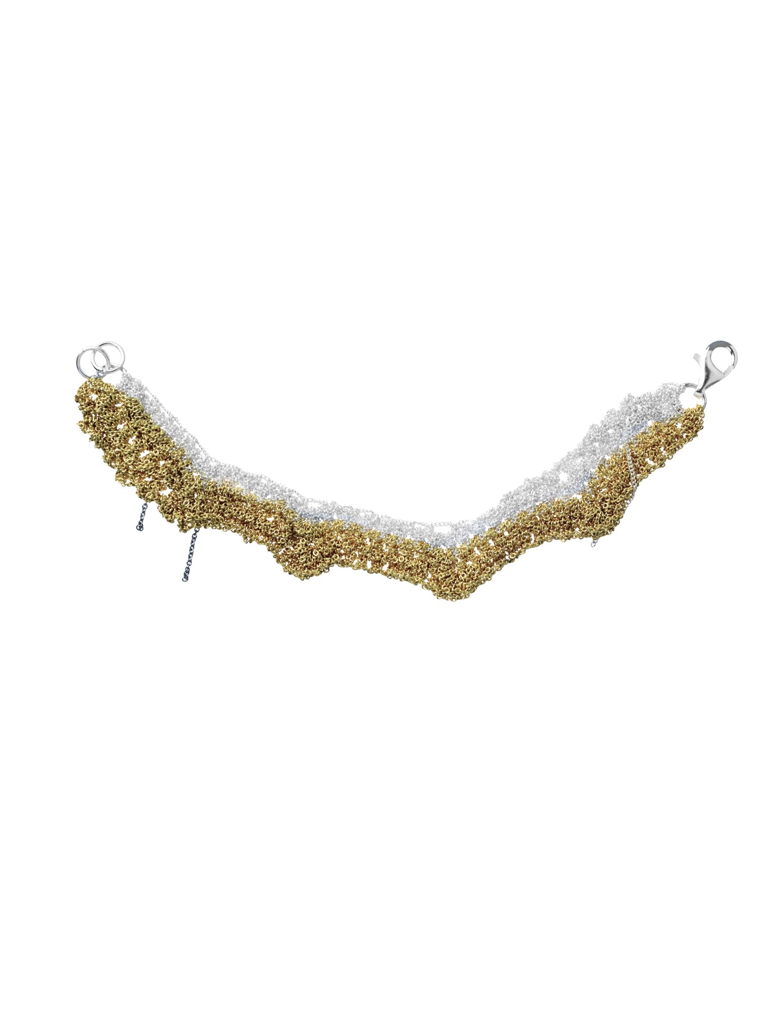 Zig Zag Bracelet in Silver + Haze