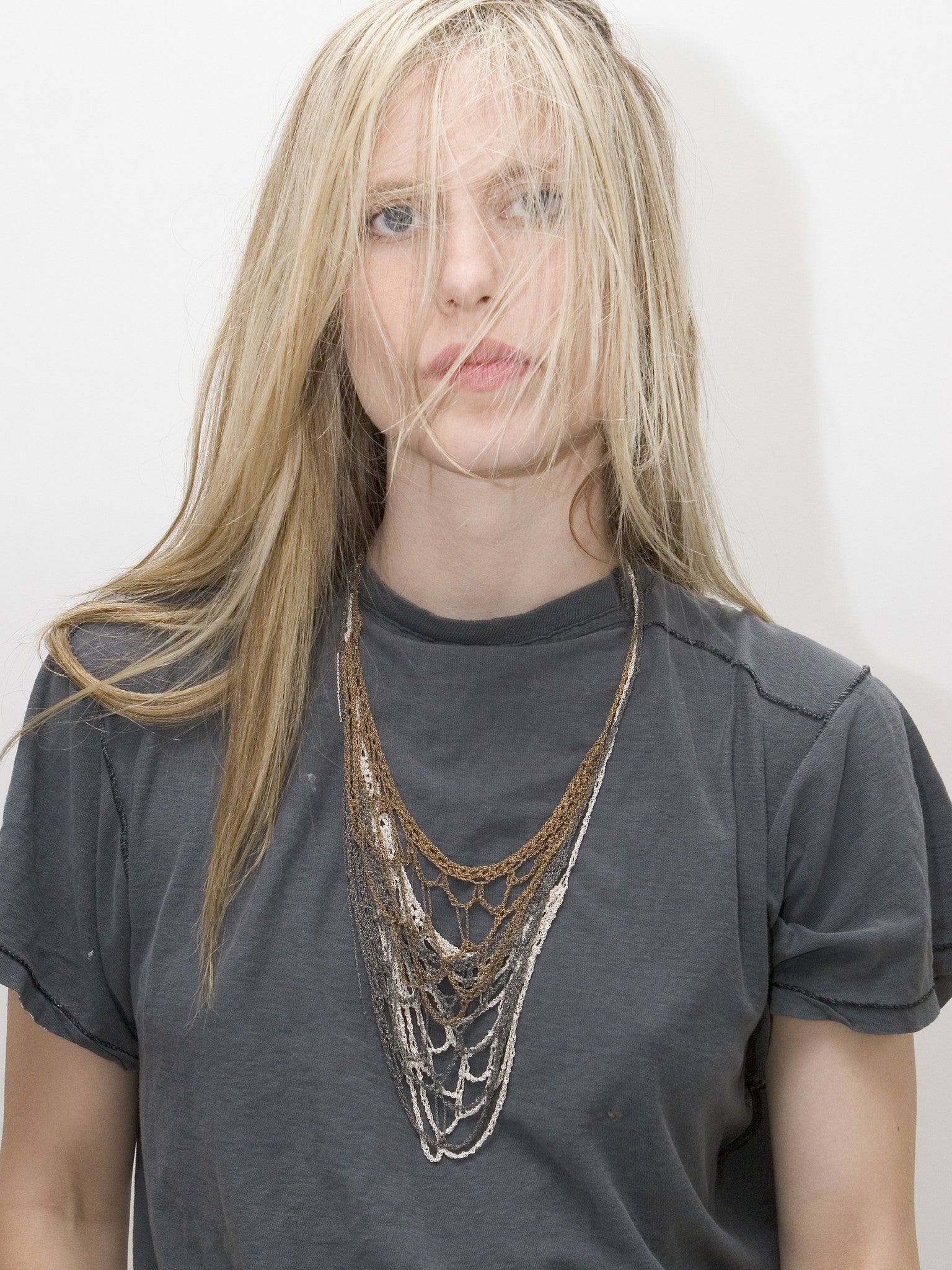 Web Necklace in Faded