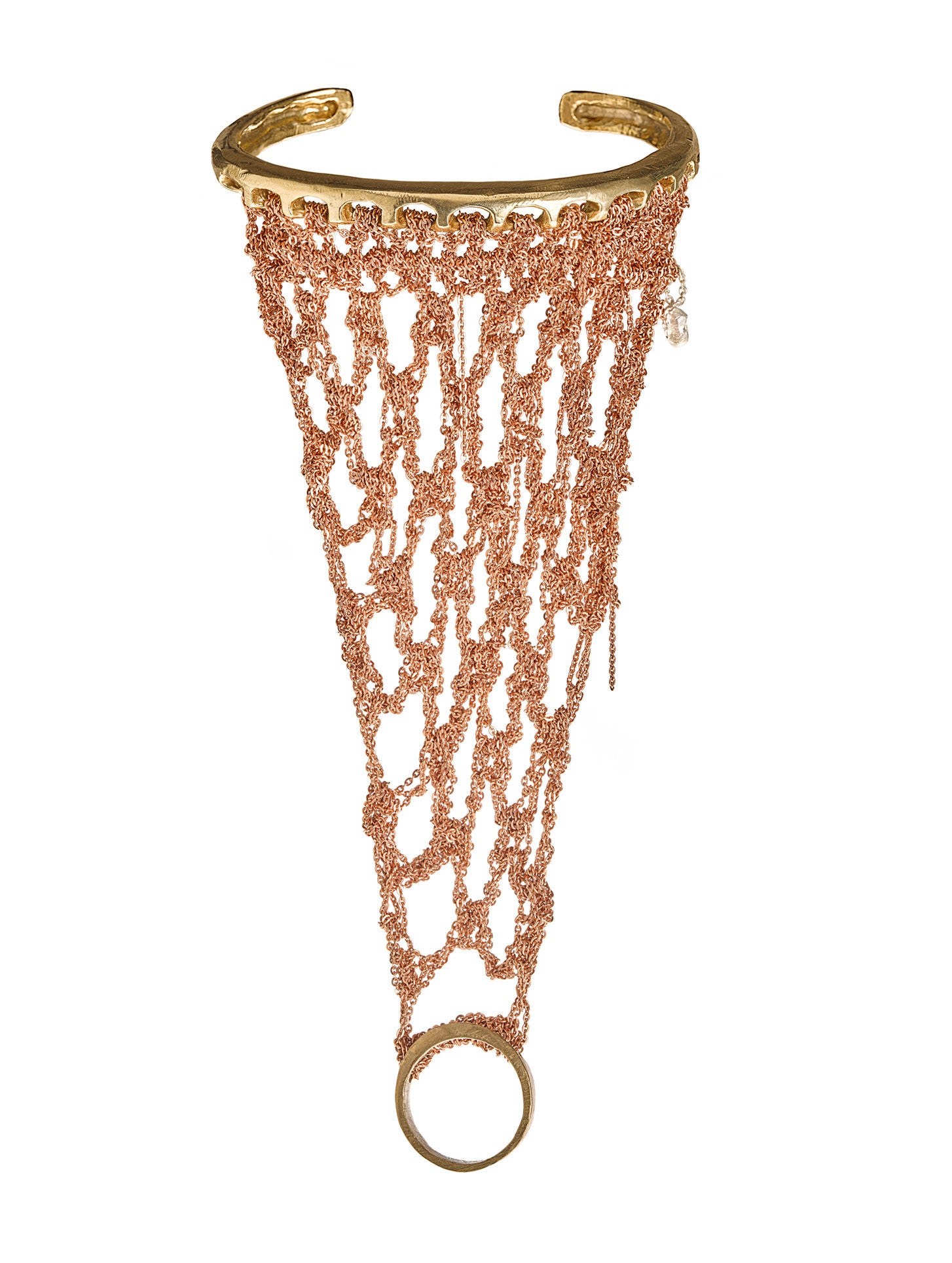 Slave Bracelet in Rose Gold with Brass Hardware