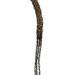 Baroque Slim Necklace in Midnight + Gold + Haze