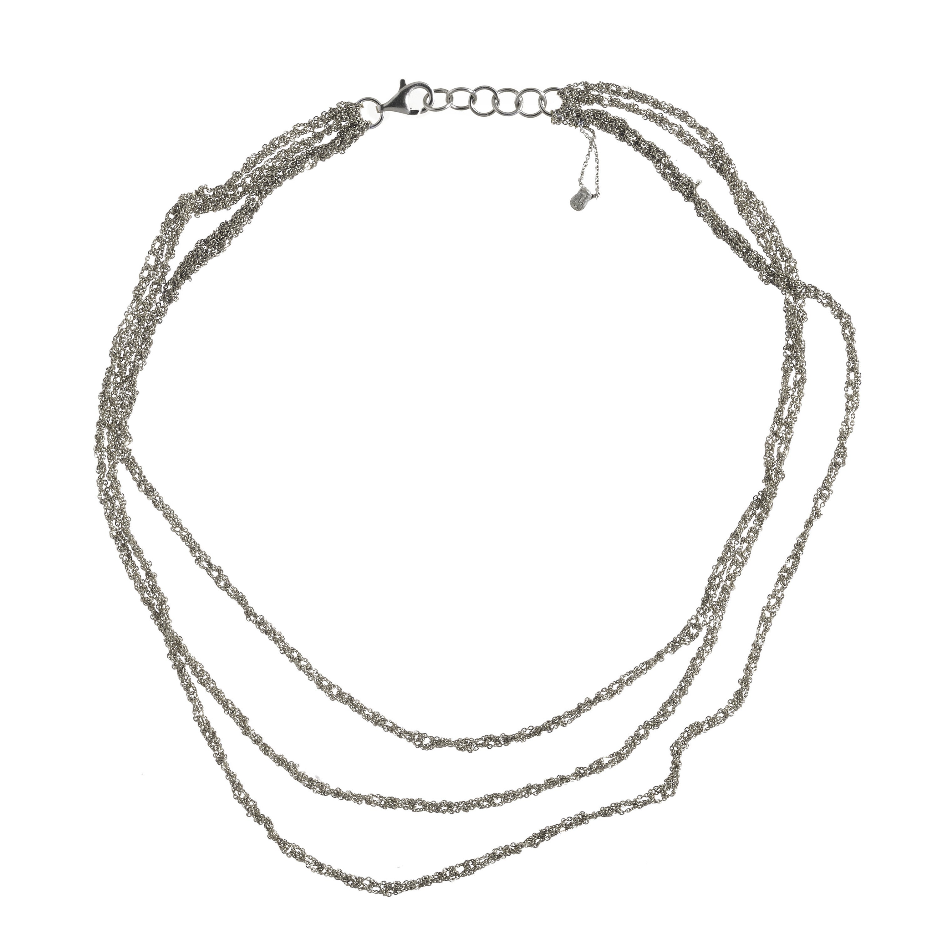 3-Tiered Simple Necklace in Ash
