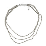 3-Tiered Simple Necklace in Ash