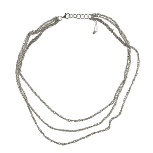 3-Tiered Simple Necklace in Ash