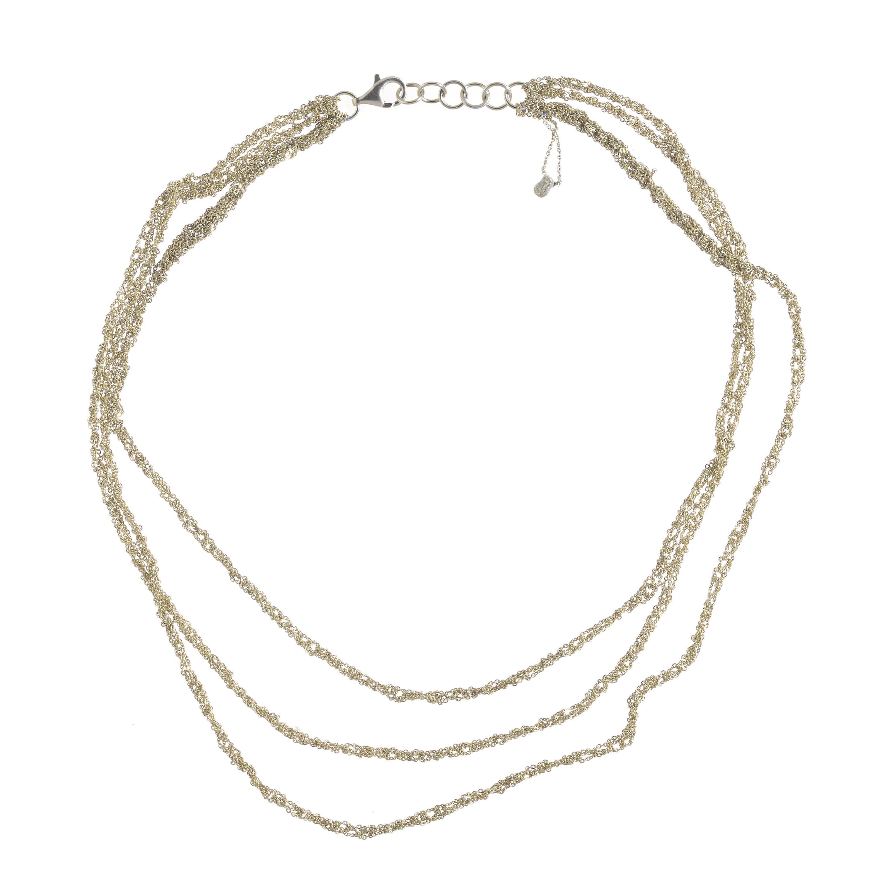 3-Tiered Simple Necklace in Silver