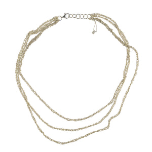 3-Tiered Simple Necklace in Silver