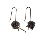 Hook Bead Earrings in Charcoal