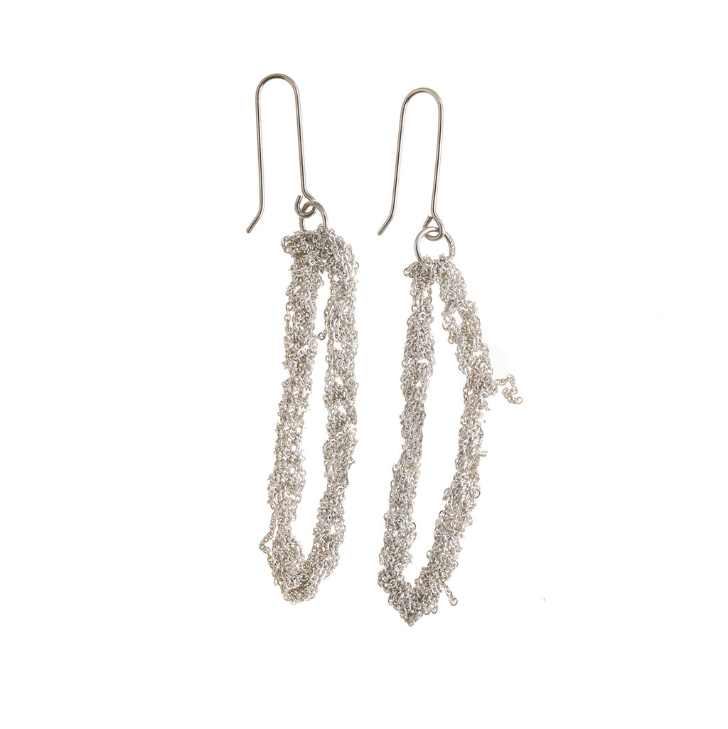 Extra Hook Drip Earrings in Silver