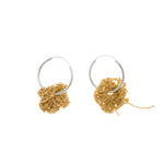 Pansy Hoops in Gold