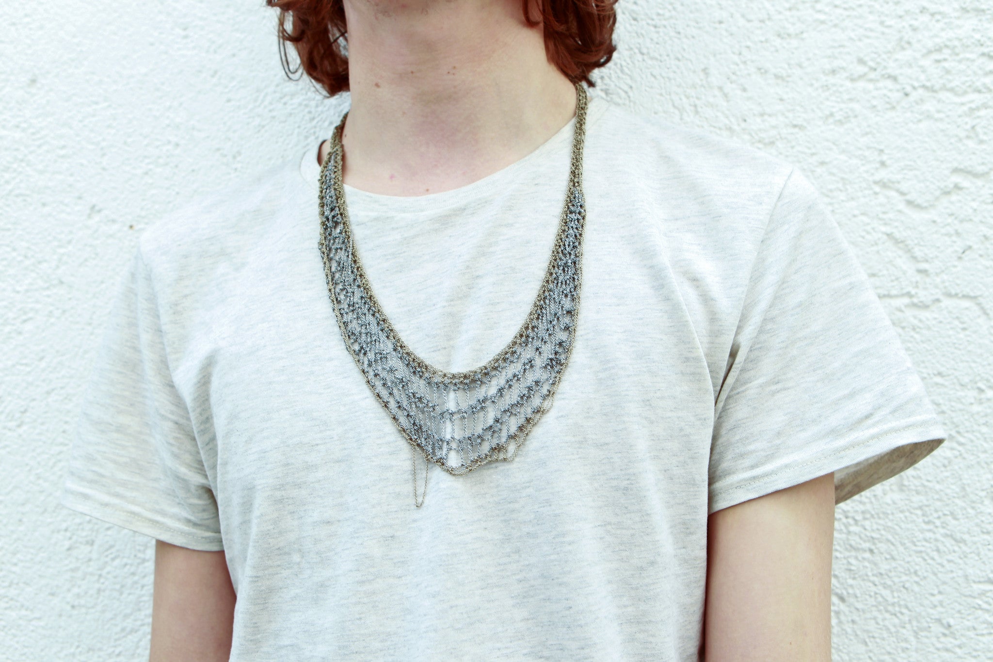 Lattice Collar in Silver