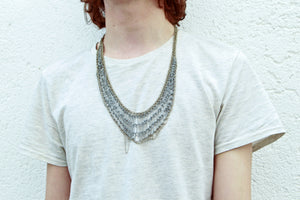 Lattice Collar in Silver