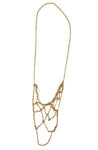 Web Necklace in Gold