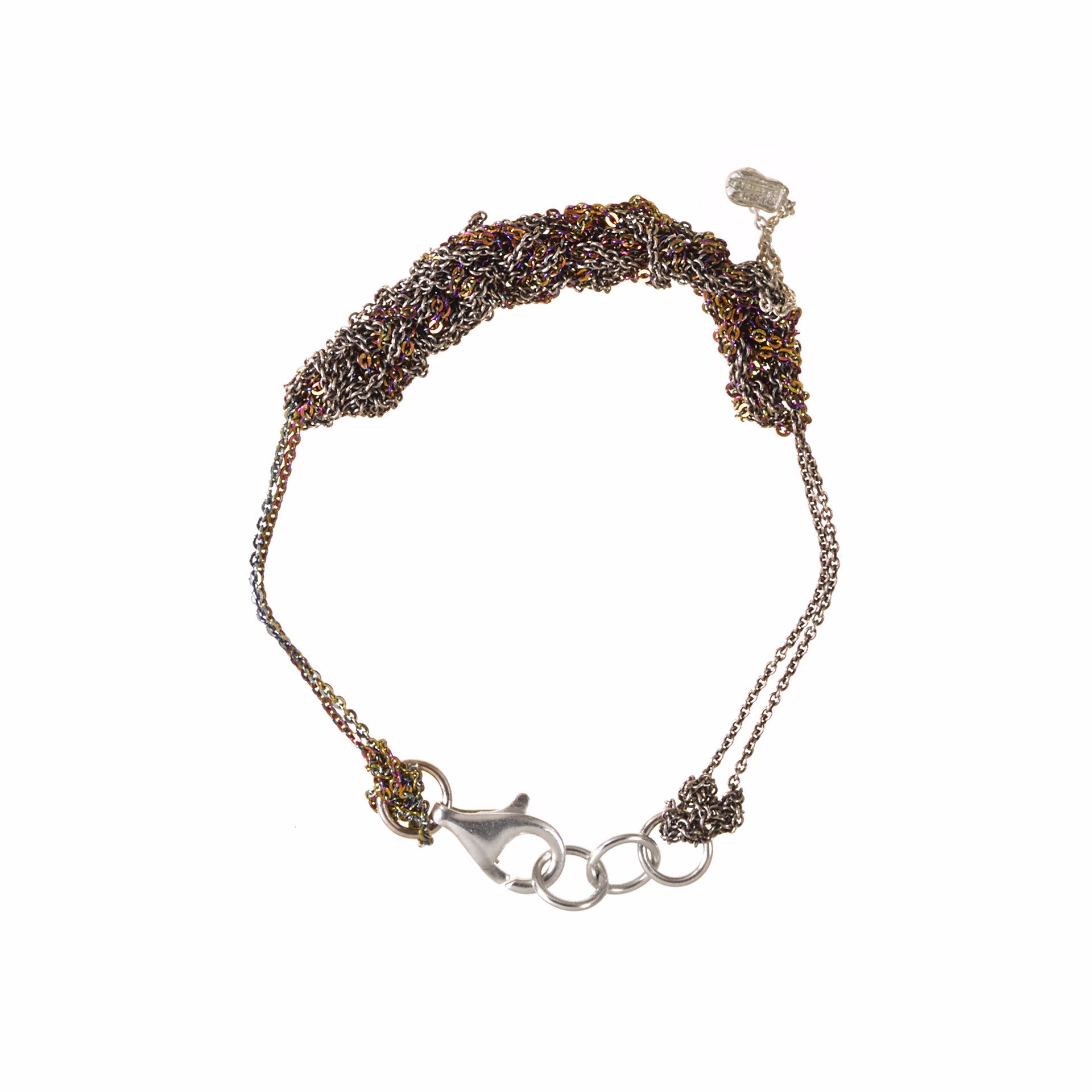 2-Tone Bare Chain Bracelet in Faded + Spectrum