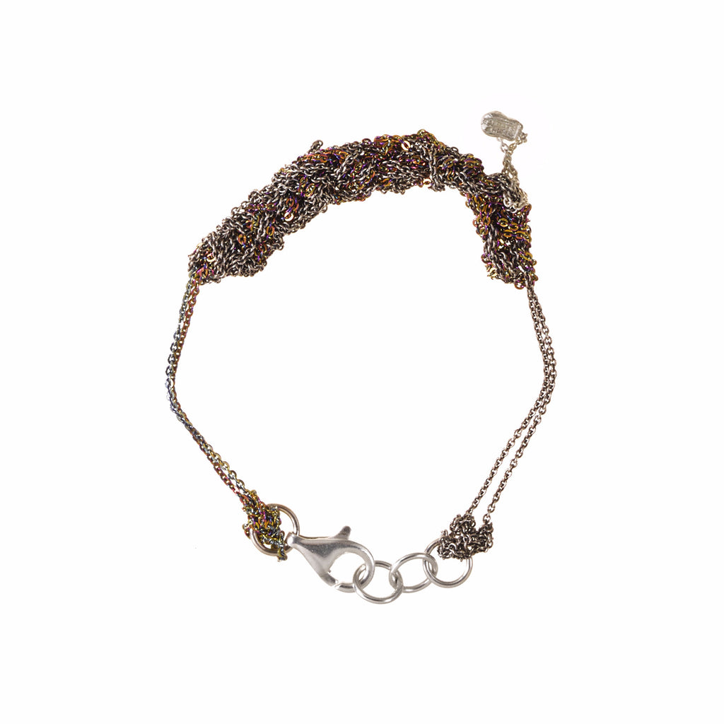 2-Tone Bare Chain Bracelet in Faded + Spectrum