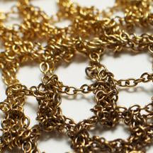 Web Necklace in Gold Gradient