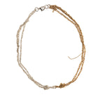 Siamese Choker in Silver + Gold