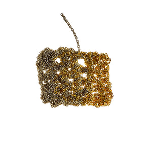 2-Tone Bare Chain Bracelet in Haze + Gold