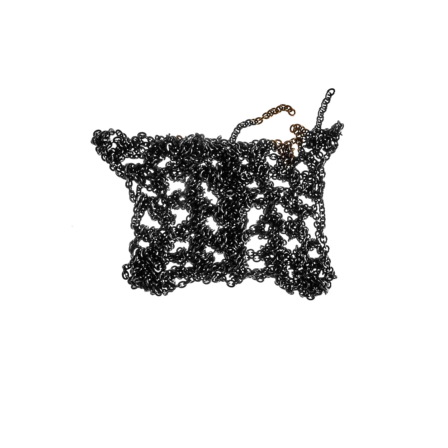 Baroque Slim Necklace in Midnight + Gold + Haze
