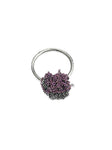 2-Tone Bead Ring in Plum + Charcoal