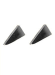 Triangle Shard Earrings in Charcoal